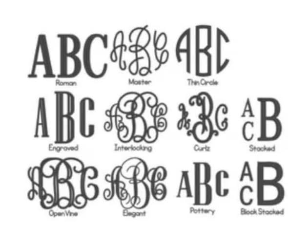Monogram tee or tank